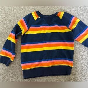 Striped summer sweatshirt 4T boy/girl unisex navy blue